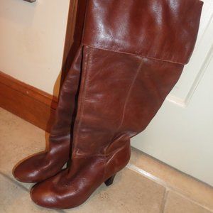 Knee high leather boots